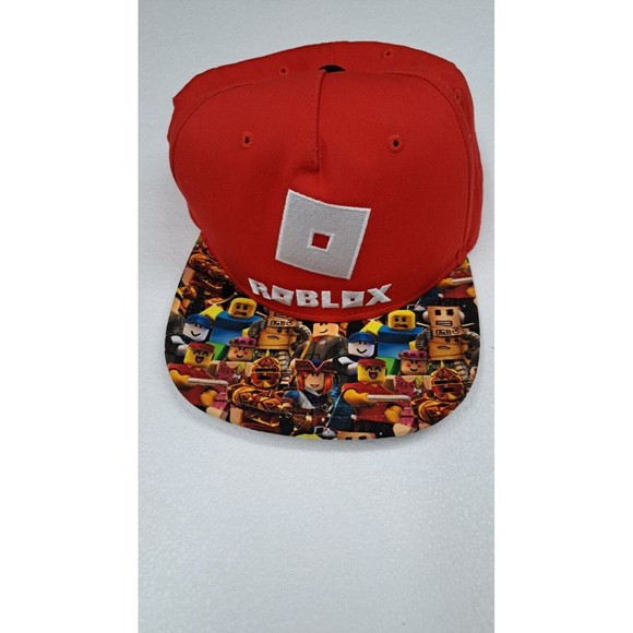 ROBLOX Hat SNAPBACK Video Game Avatar Youth OSFA Sewn Logo Red - Picture 1 of 4